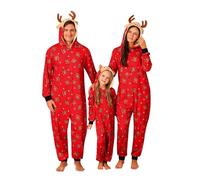 Miyanuby - Pijamas de Navidad a juego para la familia, con capucha, ropa de dormir y descanso para adultos/niños, 13-14 años