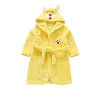 Miyanuby Unisex Bebé Niño Niña Albornoz Franela Suave Manga Larga Animal Sudadera con Capucha Bata Ropa de Dormir Ropa de Hogar para 1-7 años Bebé Niños Niñas Chico Chica Regalo