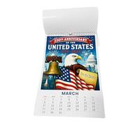 Miyanvuo Calendario De Pared 2026,250º Aniversario de la Fundación de Estados Unidos | Planificador Mensual 2026 Para Interior Escuela Hogar Oficina Sala Estar Organizacion - Para Colegio Casa Oficina