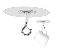 Miyanvuo Gancho Para Techo Y Pared,Removibles Con Seguro De Bloqueo,Pequeño Gancho Adhesivo para Móvil de Cuna - Para Vidrio Azulejo Metal Decoración Casa Globo Banderín Fondo Luz Led Cadena