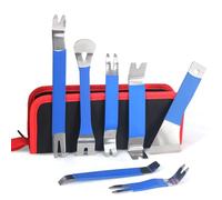 Miyanvuo Kit de Herramientas para Extraer Molduras de Coche,Juego de Palancas para Sacar Grapas y Fijadores de Automóvil | 1 Juego Para Reparación Instalación De Detallado Automotriz Tapicería Audio