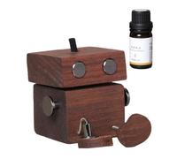 Miyanvuo Perfume de Coche Ambientador | Muñeco de Madera Móvil Ambientador para Coche | Figurina de Perfume y Aromaterapia para Eliminar Olores del Vehículo para Hombres y