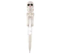 Miyanvuo Pluma divertida de esqueleto,Pluma de esqueleto de Halloween | Bolígrafo de Halloween Divertido Esqueleto de Boxeo con Luz LED,Papelería para estudiantes de escuela para tomar notas y
