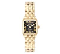 Miykon - Reloj clásico para mujer, pequeño cuadrado delicado plateado y dorado, pulsera de joyería para mujer, vidrio resistente a los arañazos, cuarzo japonés, resistente al agua de 100 pies, Pulsera