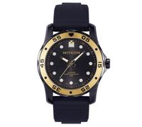 Miykon Relojes de buceo para hombre | Reloj analógico deportivo casual para hombre con correa de silicona auténtica y cómoda | Pulido iónico, manecillas luminosas, vidrio resistente a los arañazos