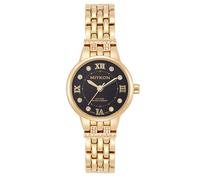 Miykon Relojes de plata y oro para mujer, pequeño y delicado reloj para mujer con cristales auténticos, pulsera de joyería para mujer pulida con iones, vidrio resistente a los arañazos, cuarzo japonés