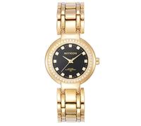 Miykon Relojes de plata y oro para mujer, pequeño y delicado reloj para mujer con cristales auténticos, pulsera de joyería para mujer pulida con iones, vidrio resistente a los arañazos, cuarzo japonés