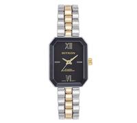 Miykon Relojes de pulsera para mujer - Reloj vintage de lujo octogonal cuadrado para mujer, reloj clásico delicado y lindo para muñecas pequeñas y delgadas, vidrio de corte único, pulido iónico