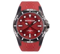 Miykon Relojes de silicona para hombre, reloj deportivo, cuarzo japonés, resistente al agua, 48 mm, modelo B2F44, Rojo -, Reloj, reloj deportivo, reloj casual, reloj de buceo