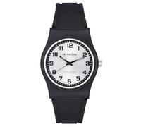 Miykon Relojes impermeables para hombre | Reloj analógico de fácil lectura casual negro | Resina ligera a prueba de golpes, manecillas luminosas y segundero, cuarzo japonés con batería de 4 años,