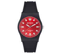 Miykon Relojes impermeables para hombre | Reloj analógico de fácil lectura casual negro | Resina ligera a prueba de golpes, manecillas luminosas y segundero, cuarzo japonés con batería de 4 años,