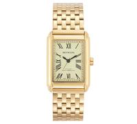 Miykon Relojes vintage para hombre | Reloj de vestir cuadrado para hombre con pulsera de acero inoxidable sólido pulido con iones | Cristal resistente a los arañazos, cuarzo japonés, resistente al