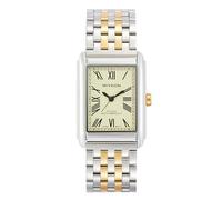 Miykon Relojes vintage para hombre | Reloj de vestir cuadrado para hombre con pulsera de acero inoxidable sólido pulido con iones | Cristal resistente a los arañazos, cuarzo japonés, resistente al