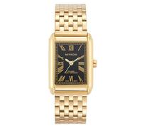 Miykon Relojes vintage para hombre | Reloj de vestir cuadrado para hombre con pulsera de acero inoxidable sólido pulido con iones | Cristal resistente a los arañazos, cuarzo japonés, resistente al