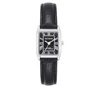 Miykon Relojes vintage para mujer | Pequeño tanque delicado, reloj cuadrado para mujer con cuero genuino | Pulido iónico, luminoso y segundo, vidrio resistente a los arañazos, cuarzo japonés,