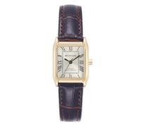 Miykon Relojes vintage para mujer | Pequeño tanque delicado, reloj cuadrado para mujer con cuero genuino | Pulido iónico, luminoso y segundo, vidrio resistente a los arañazos, cuarzo japonés,