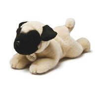 Miyoni Animal Aurora, 13131, Pug, Peluche de 8 Pulgadas, Color marrón, Canela y Negro World