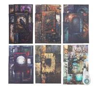 MIYOULUNA 180 piezas de papel de αlbum de recortes gσtico vintage, suministros de diario de chatarra antigua para kit de αlbumes de recortes, dis