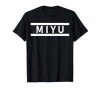 MIYU Hevon Miyuu Miyuu Nombre bajo Miyuu Romano Nombre personalizado escrito latina Camiseta