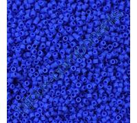 Miyuki DELICA - Cuentas de semillas Rocailles, tamaño 11/0, azul cian opaco mate (# DB1588), Japón, cristal