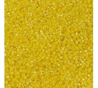 Miyuki DELICA - Cuentas de semillas Rocailles, tamaño 11/0, brillo canario opaco (# DB1562), Japón, cristal