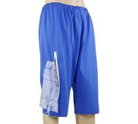 MIZHENG Pantalones con Bolsa para Catéter En La Pierna, Pantalones con Soporte para Bolsa De Orina, Pantalones con Bolsas De Nefrostomía para Cistostomía, Nefrostomía, Pantalo(Size:l,Color:Blue)