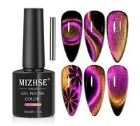 MIZHSE Esmalte de uñas 9D Cat Eye con lápiz magnético UV/LED, esmalte de uñas, camaleón, arte de uñas, 10 ml, adecuado para salones de uñas de bricolaje