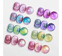 MIZHSE Gel UV Cat Eye Gemstone 8 colores purpurina 9D Cateye UV Gel con 1 * Cateye Magnet Soak-Off Gellack U V Esmalte de uñas magnético ojo de gato para manicura, DIY Art Manicure Salon 7 ml 8