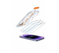 Mizi [3 Pack Tempered Glass Screen Protector for iPhone 17 Pro Max, Military-Grade Shatterproof, [9H Hardness] Antiarañazos, [Ultra Fit Tray] para fácil instalación, sin burbujas, cobertura completa