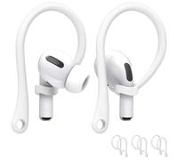 Mizi [3 pares] Ear Hooks for Pro 2, Pro 1, Pro 3, S 1/2/3/4 - Ganchos de clip antideslizantes mejorados en la oreja, accesorios de ajuste cómodo, color blanco