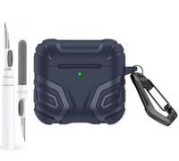 Mizi [Patente de diseño] Funda resistente para AirPods de 4ª generación/AirPods 4 con cancelación activa de ruido (ANC) (2024) con kit de limpieza, diseño de protección dura a prueba de golpes de