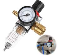 mizikuu 1/4" Reductor De Presión De Aire Comprimido, Separador de Agua Mantenimiento de Aire Comprimido Reductor de Presión Regulador de Aire Comprimido Compresor para Herramientas Neumáticas