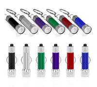 mizikuu 12 piezas Mini Linterna LED, Linterna Niño Portátiles de Premium Ligero y Duradero Linterna Mini Linterna con Llavero para Ciclismo, Camping, Montañismo