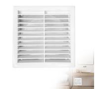 mizikuu 140 x 140mm Rejilla de Ventilación Cuadradas, Rejillas con Protección Contra Insectos Blanco para Salida de Aire Techo de Cocina y Baño Oficina en Casa