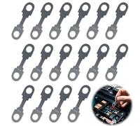 mizikuu 16 Piezas Fusibles Planos para Coche, 50A Tira de Fusibles Planos Fusibles Lamina Fusible Plano Tira Metal Proteger los circuitos del automóvil para Coches, Camiones, Autocaravanas, etc.