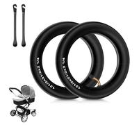 mizikuu 2 PCS Cámaras de Aire Reforzada 12 Pulgadas, 12 1/2 x2 1/4 Cámaras Rueda para Bicicletas Neumáticos Interiores de Scooter con Válvula de 45°con 2 Palo de Neumático