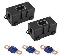mizikuu 2 Piezas ANS Portafusibles para Automóvil, 3 Piezas Midi Fusible Atornillables de Alta Corriente 100A Soporte de Fusibles para Coche Mega para Camiones Autobuses Vehículos 12V-58V