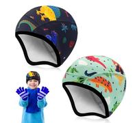 mizikuu 2 Piezas Gorros de Ciclismo de Invierno para Niños, Gorro Ciclismo Bajo Casco Invierno de Deporte Dibujos Animados a Prueba de Viento cálida para Actividades al Aire Libre, Unisex
