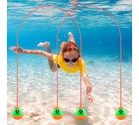 mizikuu 2 Piezas Juguetes de Buceo, 2.5m Juguetes de Buceo Puerta de Natación Juegos Piscina Niños Juguetes de Agua uguetes Buceo para Piscina Niños Juguetes Buceo