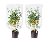 mizikuu 2 Piezas Malla Fina Anti Insectos con cordón, 100 x 150 cm Red Antitrips para Proteger Plantas Flores Frutas Una Variedad Plagas Bolsas Protectora Arboles Frutales Jardín Cubierta