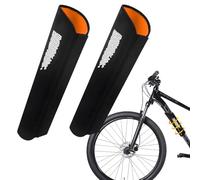 mizikuu 2 Piezas Protección De Batería Integrada Para Bicicleta Eléctrica, Universal Funda De Batería e-Bike Con Reflectores Contra Polvo Frío Apta Para Tubos De 32-40cm
