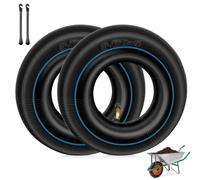 mizikuu 2 x Cámaras de Aire Ruedas Pequeñas, 3.00/3.50-4 Tubo Interior para Llantas con Válvula Rueda Neumática Tubo Interior para Carretillas, Mini Bicicleta, Césped Jardín Equipo