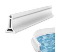 mizikuu 2M Barrera Agua Ducha, Plegable Borde para Plato de Ducha Tira De Silicona Tope Agua Flexible Umbral de Ducha para Cocina Baño Separación en Seco y Húmedo