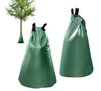 mizikuu 2pcs Saco de Riego para Árboles, 75L Bolsa Automática para Sistema por Gotas Largo Plazo por Liberación Lenta con Cremallera Primera Calidad PVC de Color Verde Resistente a Los Rayos UV