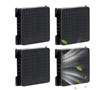 mizikuu 4 Piezas Filtro de Carbón Activado, Filtro de Repuesto para Frigoríficos Compatible Liebherr 9096989 9882460 988246000 Purificación de Aire Fiable