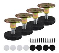 mizikuu 4 Piezas Patas para Muebles, Altura Regulables Patas para Mesas Patas Ajustables con Tornillos de Montaje para Sofás, Mesas, Camas, Cocina