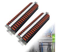 mizikuu 40 Piezas Pct-211 Conectores EléCtricos, 0,08-4 mm² Bornas Carril Din kit Universal Conectores de Bloque de Terminal de Cable Fuera Conductor Compacto Cable Conector, para Cableado RáPido