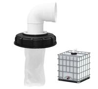 mizikuu 90° Filtro de Tapa IBC, IBC Tapa Filtro de Agua de Lluvia Lavable de Nailon con Tapa Accesorio para depósito para Contenedor de Agua de Lluvia Tanque IBC