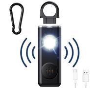 mizikuu Alarma Personal, 130 dB alarmas de Bolsillo de Seguridad Recargable Llavero de Autodefensa con Función de Iluminación LED Alarma Personal Autodefensa para Mujeres Mayores y Niños