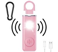 mizikuu Alarma Personal, 130 dB alarmas de Bolsillo de Seguridad Recargable Llavero de Autodefensa con Función de Iluminación LED Alarma Personal Autodefensa para Mujeres Mayores y Niños